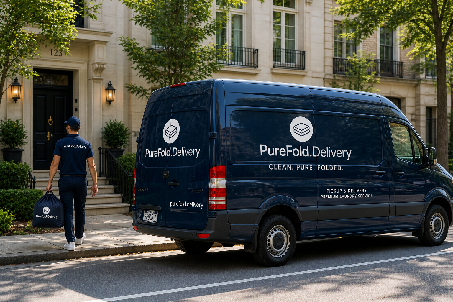 PureFold delivery van